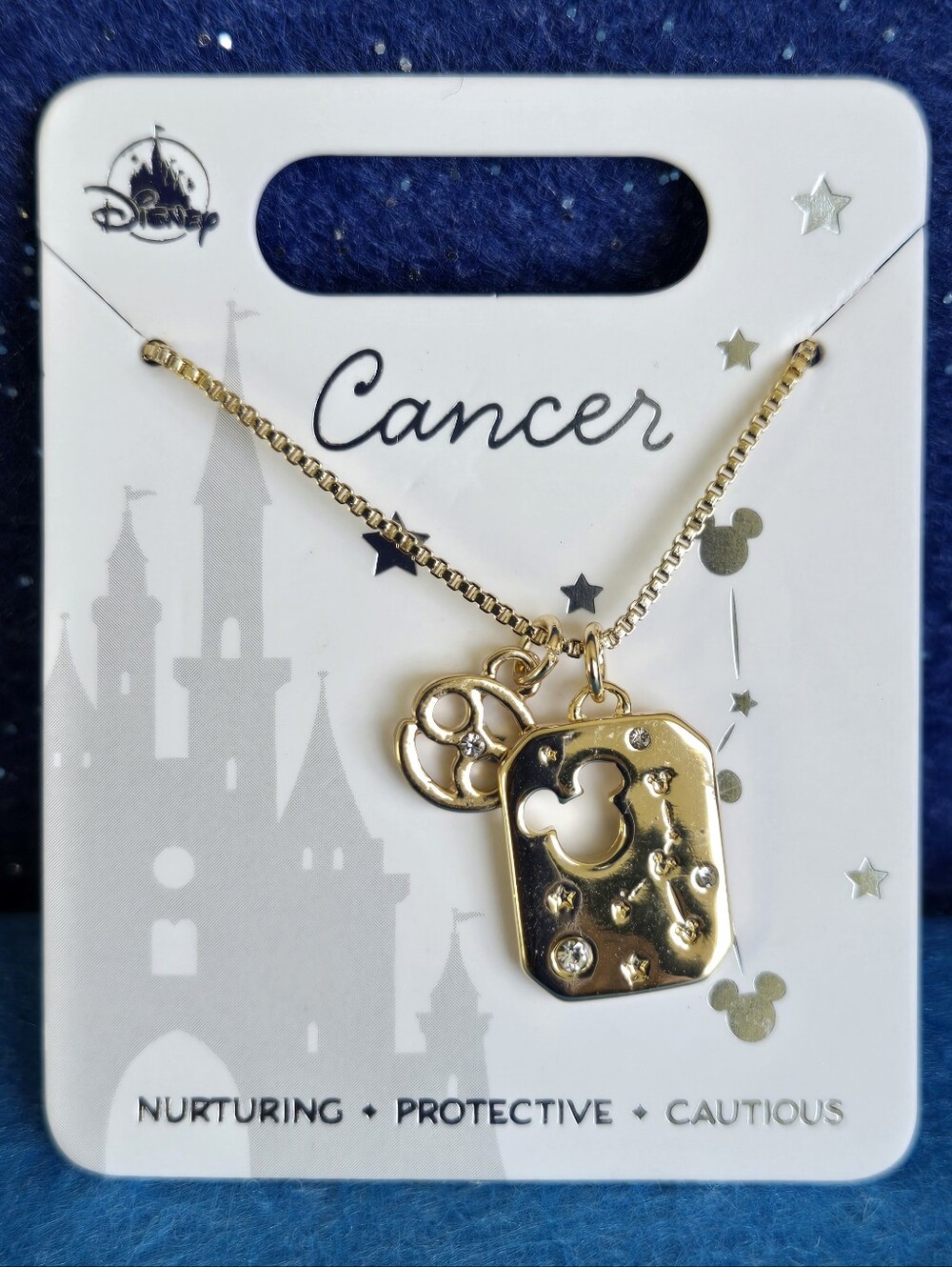 Disney Zodiac Cancer Gold-Tone Charm Necklace